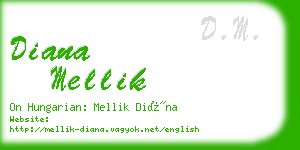 diana mellik business card